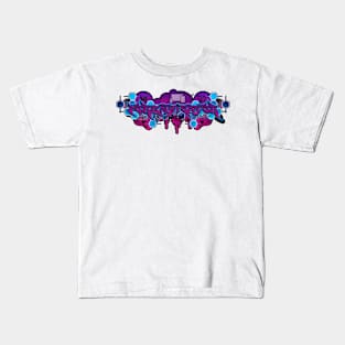 Forensicator Graffiti Purple Kids T-Shirt